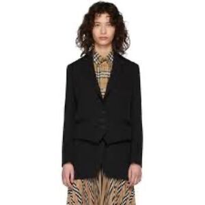 Burberry Black Wool Titouan Blazer, NWT